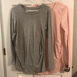 TWO Gap Maternity long sleeve tees